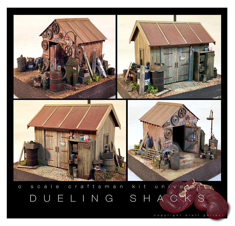 SierraWest Scale Models O Scale Dueling Shacks